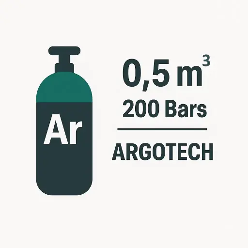 [B5-ARGON-REC] B5 - RECHARGE BOUTEILLE ARGOTECH- ARGON - 5 litres - 0.5 m3 - 200 Bar