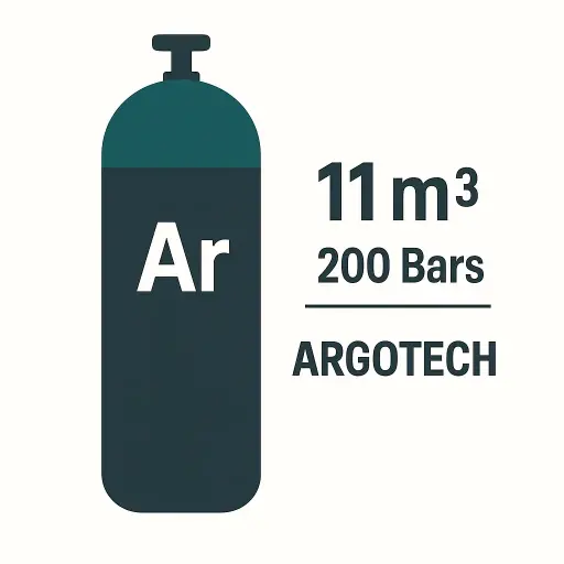 [B50-AR-REC] B50 - RECHARGE BOUTEILLE ARGOTECH- ARGON - 50 litres - 11 m3 - 200 Bar